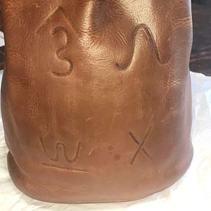 Real leather purse